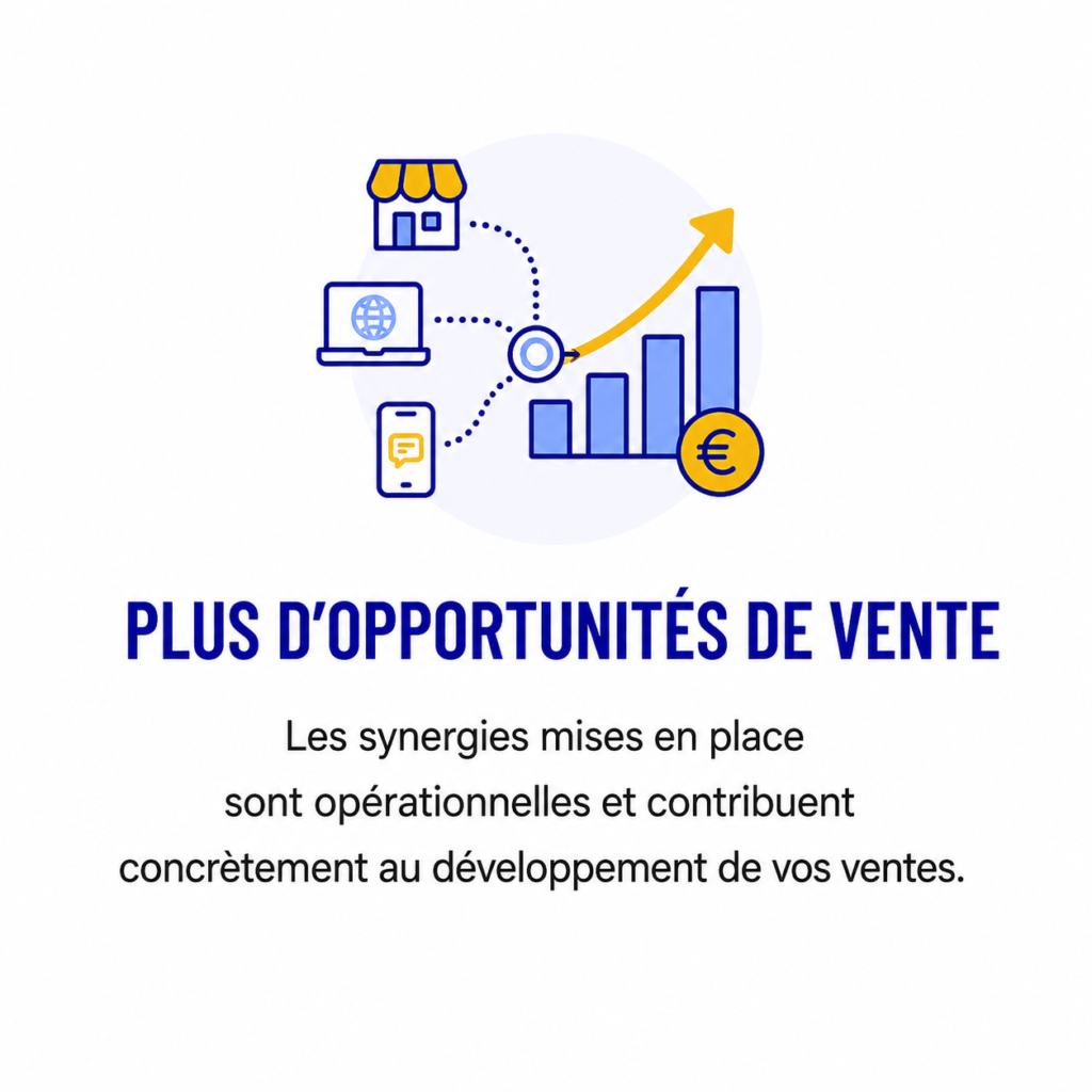 opportunités, vente, augmentées